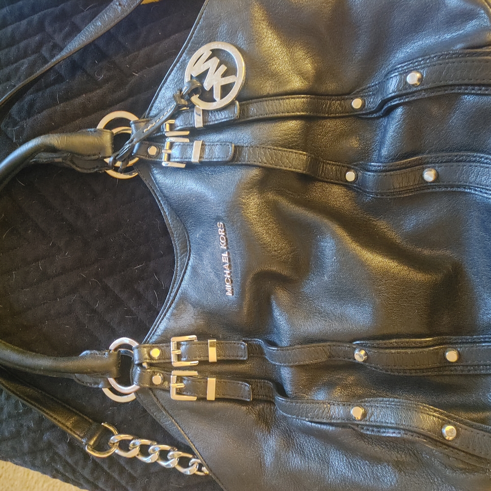 Michael Kors Black Leather Handbag